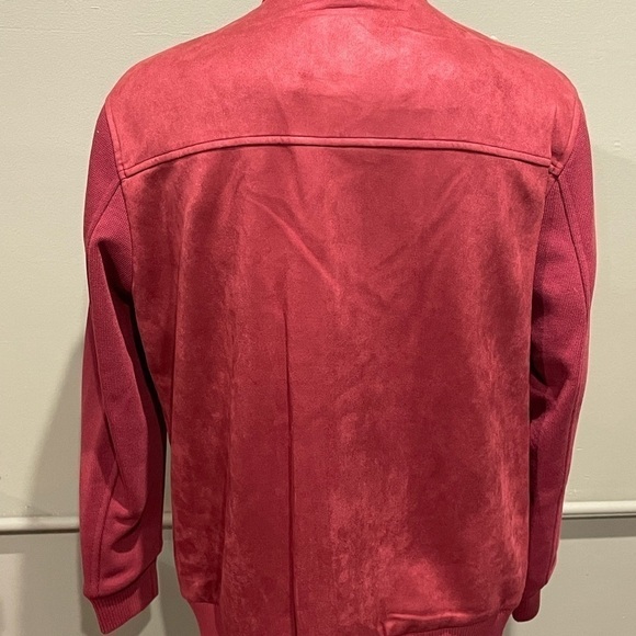 Deniko jacket coat zipper front no collar rust modern fit - Picture 3 of 3